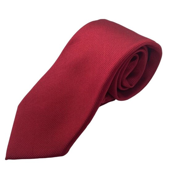 Dockers Mens Tie Red 100% Polyester - Picture 1 of 7